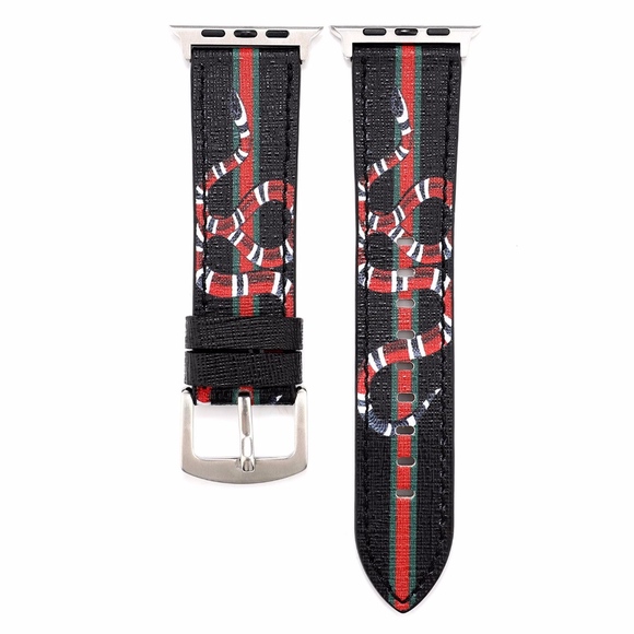 NEW Designer Apple watch band Kingsnake series 1 2 3 4 5 6 7 8 SE ULTRA - Picture 1 of 5